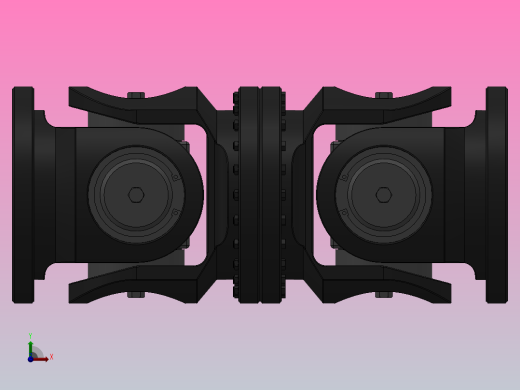 SWCZ型--重型十字轴式万向联轴器SWCZ700-C-1600前视缩略图