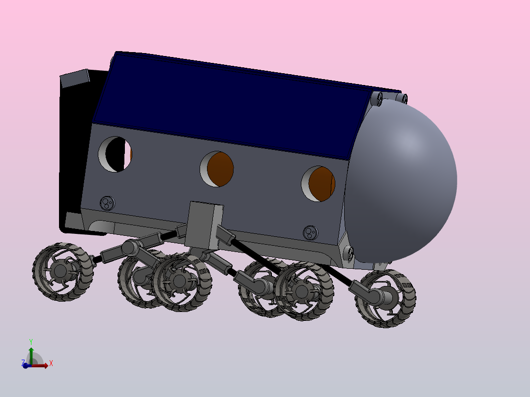 月球火星运输机MMT 1主视图