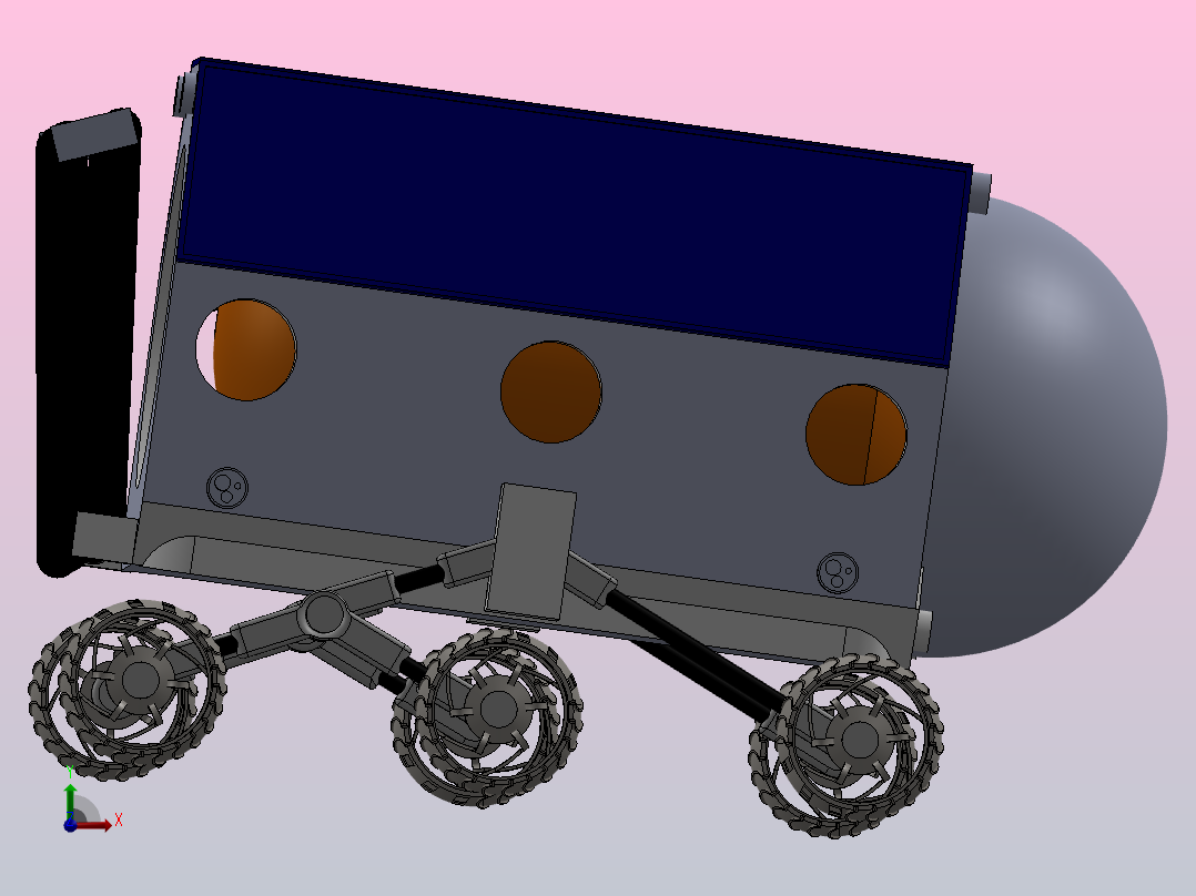 月球火星运输机MMT 1前视图