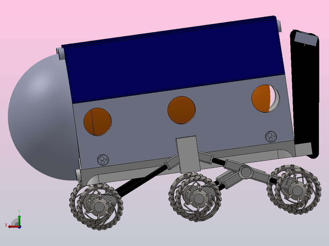 月球火星运输机MMT 1后视图