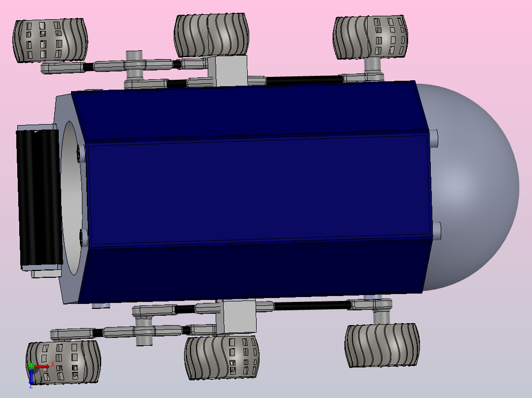 月球火星运输机MMT 1俯视图