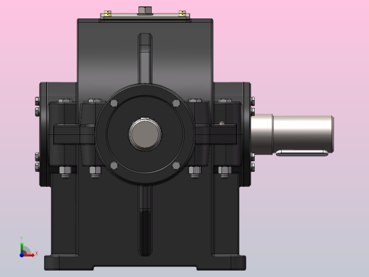 二级减速箱课程设计-三维SW+二维CAD+说明书前视缩略图