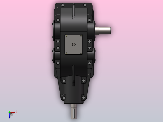 二级减速箱课程设计-三维SW+二维CAD+说明书俯视缩略图