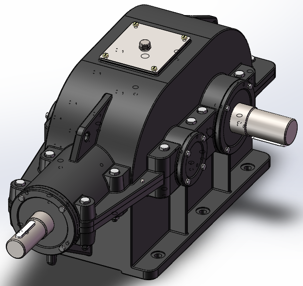 二级减速箱课程设计-三维SW+二维CAD+说明书