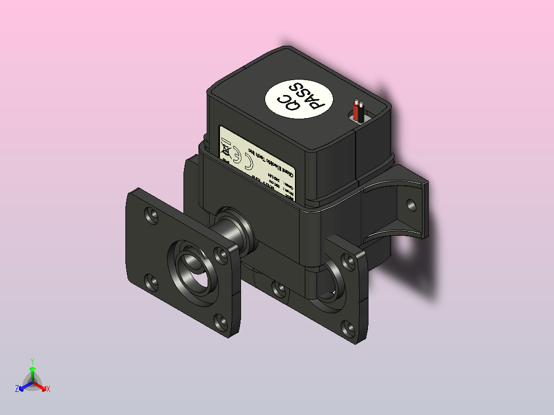 12VDC水泵AD20P-1230C主视图