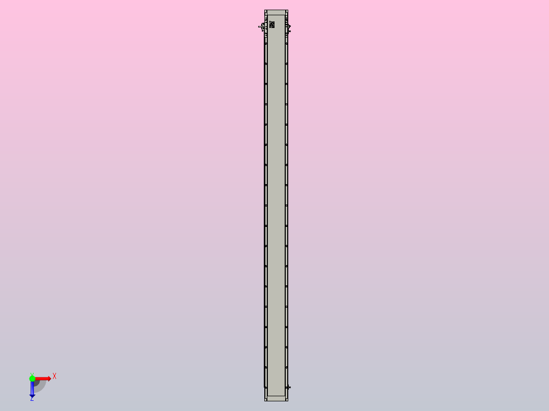直驱直线电机轴TPA-LNP3-140-55C2-1-L2100-3-C-10-N3俯视图