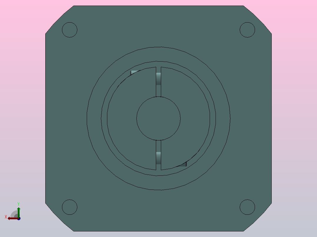 PGH142 35-114.3-200-M12精密行星减速机[PGH142-L1 35-114.3-200-M12]后视图