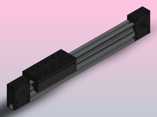 线性装置 KRF 8 系列 80x40 ZR，同步传动-300