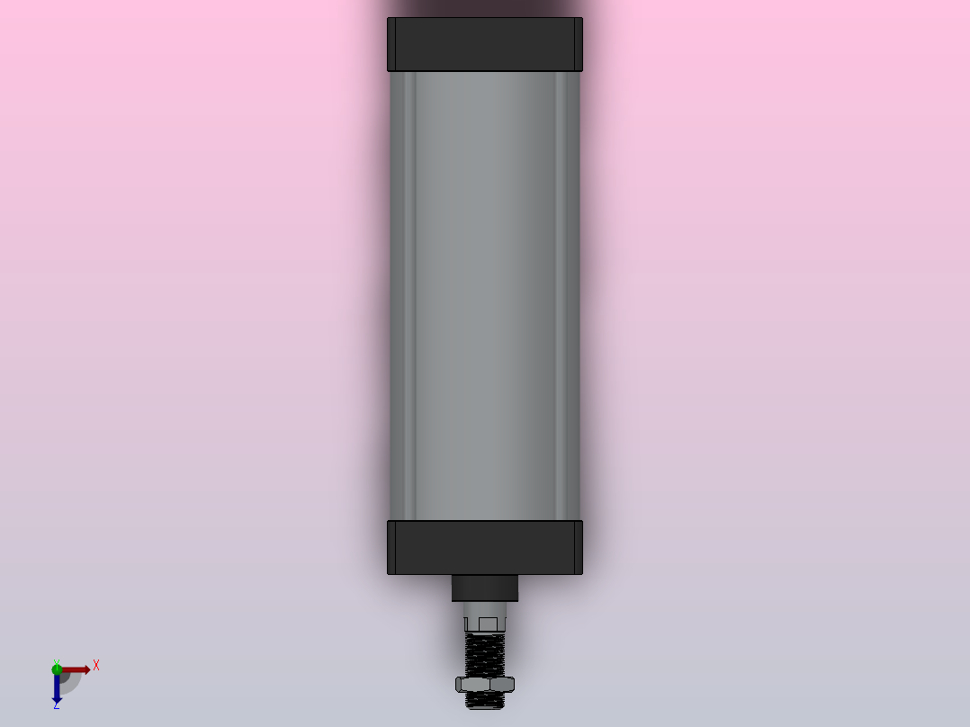SC气缸SC标准气缸系列SC-160X350-S俯视图
