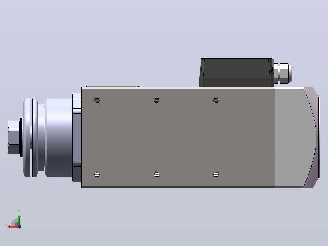 JTH6068B-SCF30(中线盒)  精密锯切电机[JTH6068B-S03P1.50-SCF30]后视图