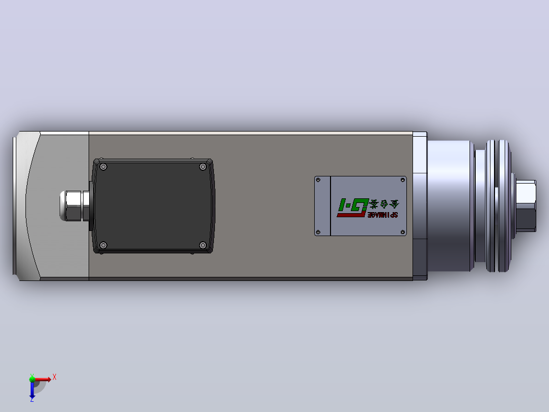 JTH6068B-SCF30(中线盒)  精密锯切电机[JTH6068B-S03P1.50-SCF30]俯视图