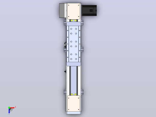 DMEB110L-LDCR欧规同步带模组直线模组（电机左下折）[DMEB110L-L13S350-DT750-C2U-LDCR]俯视缩略图