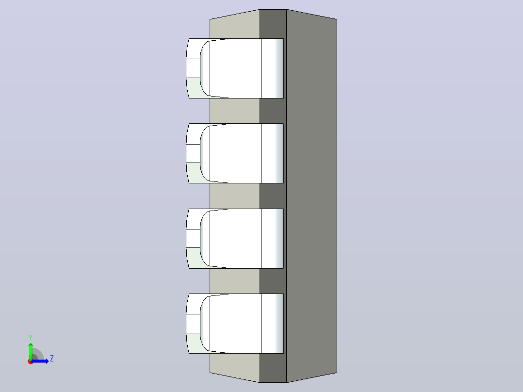 106x SOIC 封装（小外形集成电路）SOIC254P1230X400-8N左视图