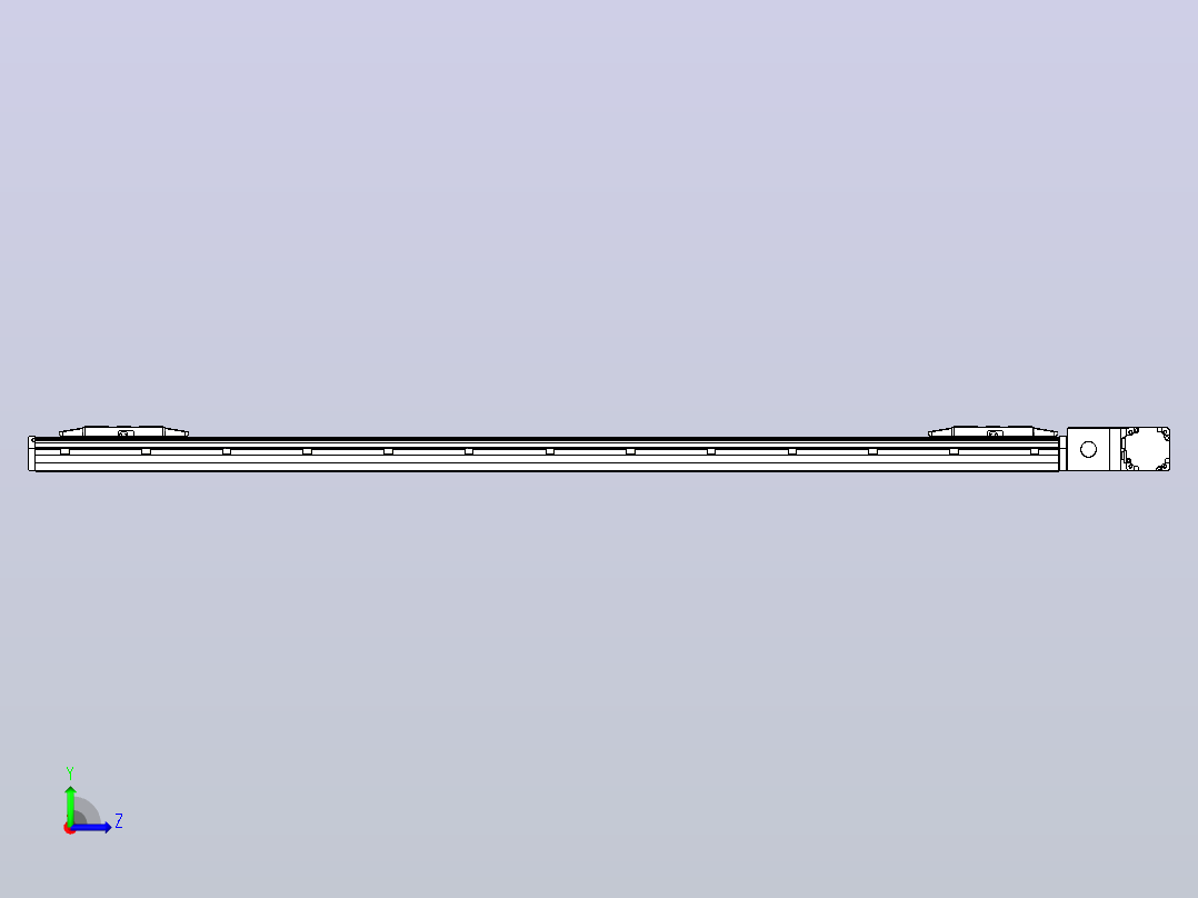 皮带直线轴双滑块型TPA-GCBS-150-P80-L675-QR-M75-N3左视图