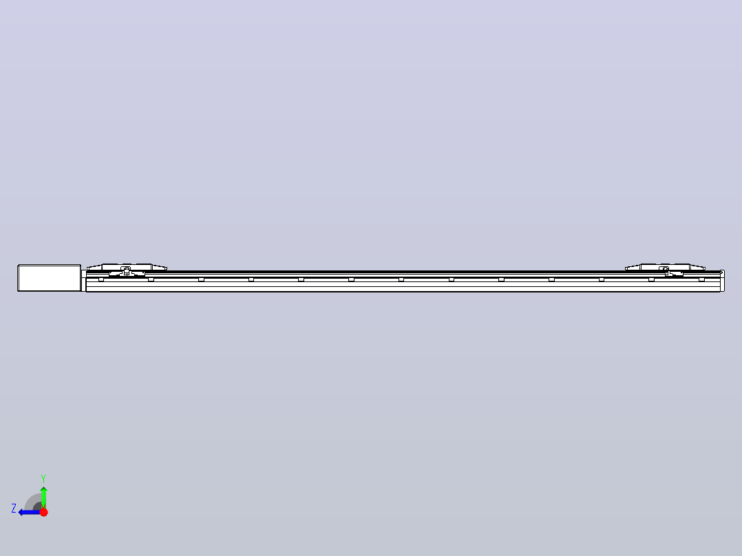 皮带直线轴双滑块型TPA-GCBS-150-P80-L675-QR-M75-N3右视图