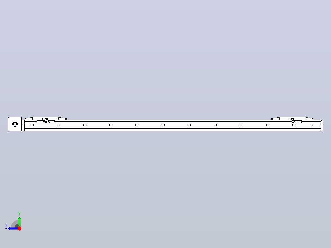 皮带直线轴双滑块型TPA-GCBS-150-P80-L575-DR-M75-N3右视图