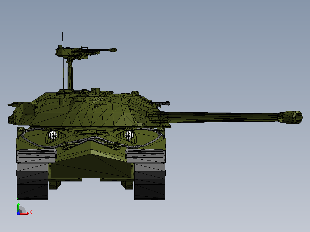 IS-7坦克前视图