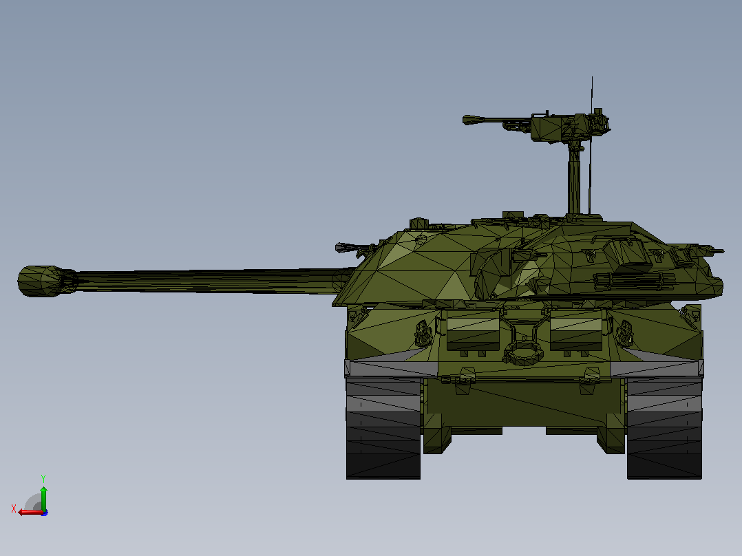 IS-7坦克后视图