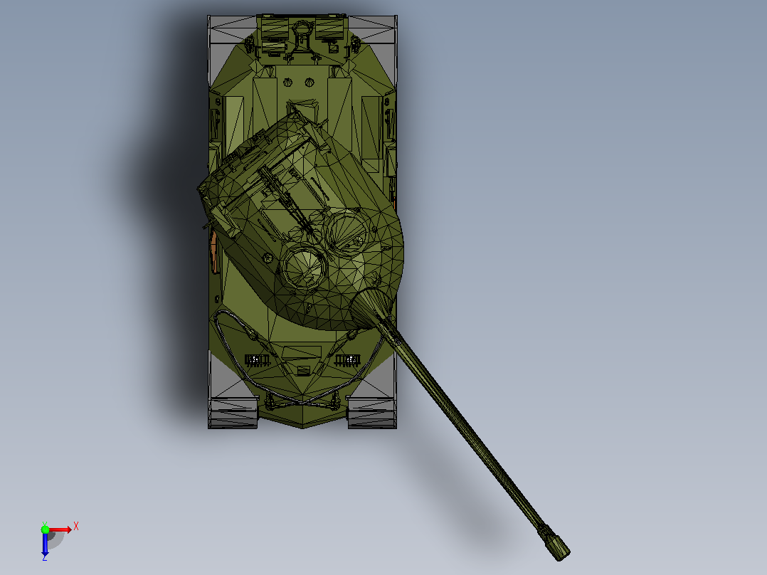 IS-7坦克俯视图