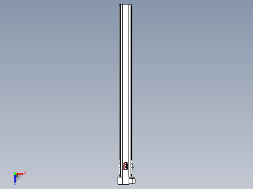 皮带直线轴半封闭可选导轨TPA-HNB-120D-110-L1350-LP-Y-P40-N3俯视缩略图