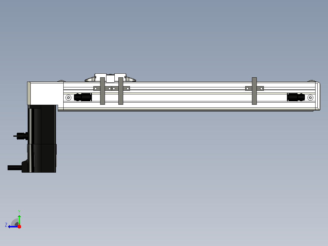 ECB5-200-BM-M10直线模组右视图