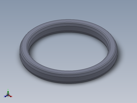 多套GBT9128钢制管法兰用金属环垫3D模型Solidworks设计主视缩略图
