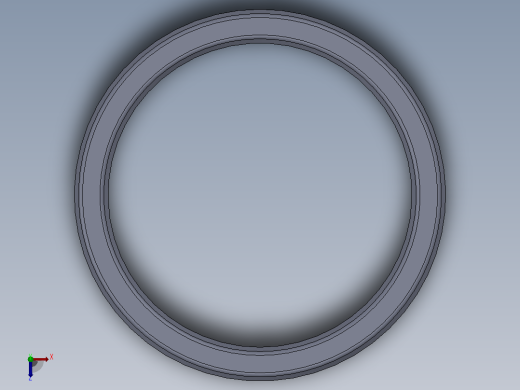 多套GBT9128钢制管法兰用金属环垫3D模型Solidworks设计俯视缩略图
