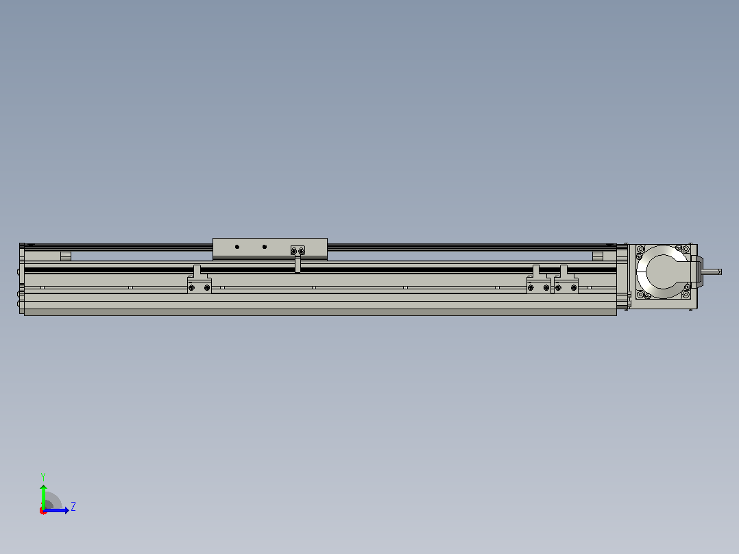 MT120BT半封闭皮带滑台[MT120BT.L100.400.RT.P40.C3]左视图