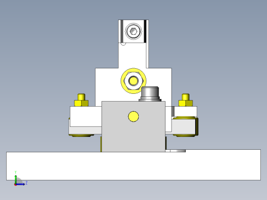 基于连杆构造的内径夹紧、松开机构左视缩略图