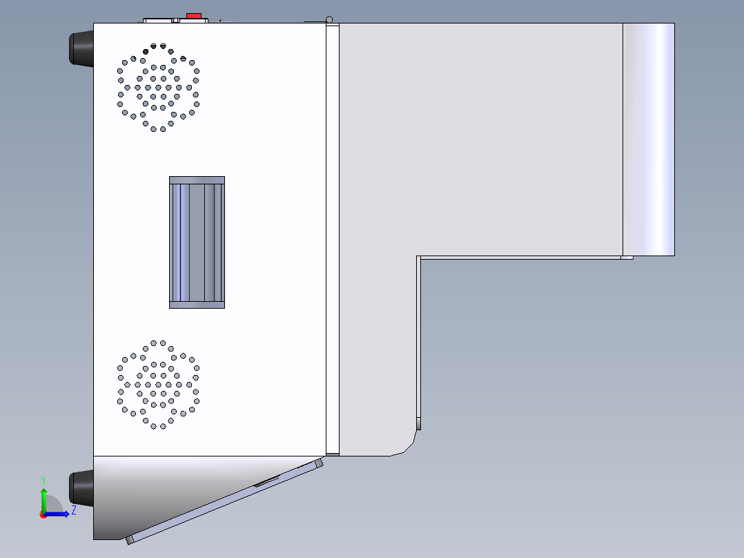 手机贴膜滚压治具左视图