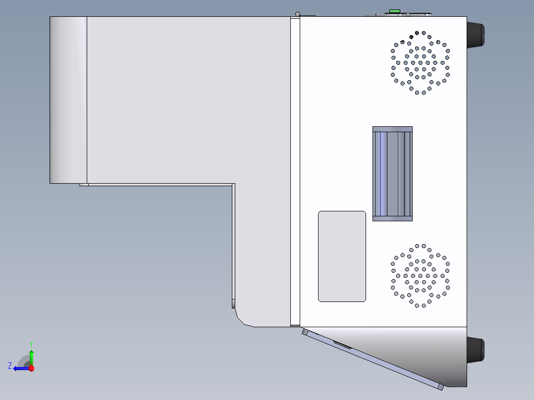 手机贴膜滚压治具右视图