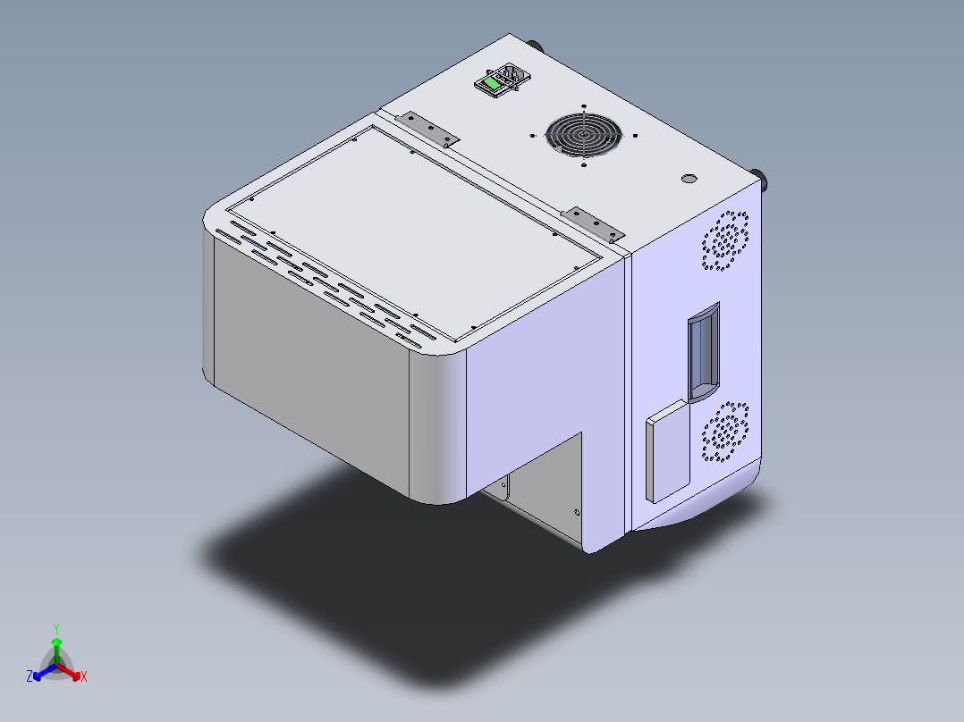 手机贴膜滚压治具正等轴测图