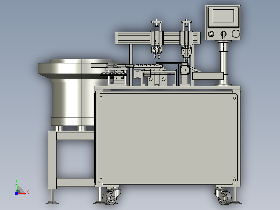 弹性薄板自动焊接机前视图