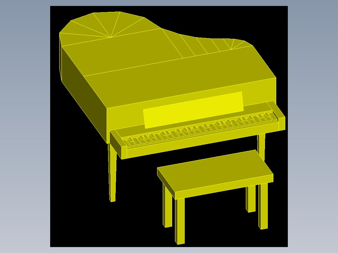 室内家具及植物的维模型十三-Q015