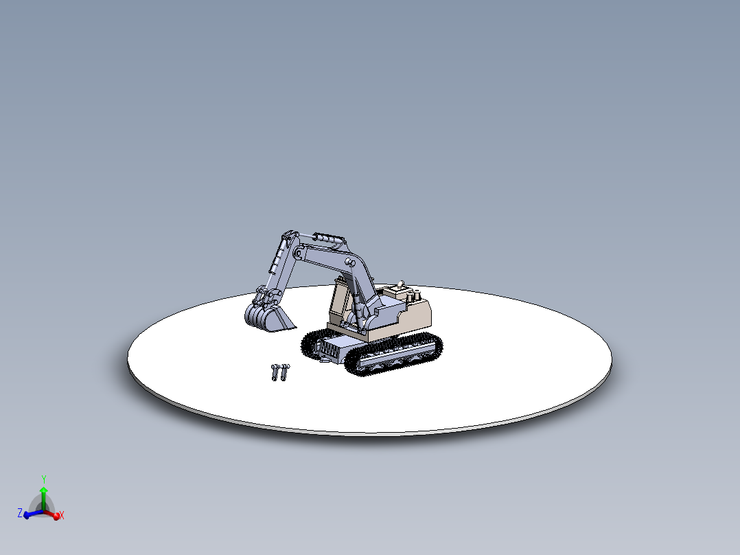 挖掘机（包含零件和装配体） 3D模型