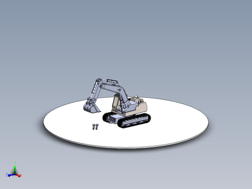 挖掘机（包含零件和装配体） 3D模型