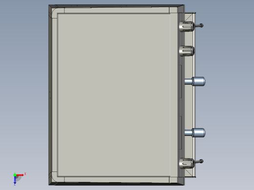 意大利式专业咖啡机全套（3DcadSTP）3D模型俯视缩略图