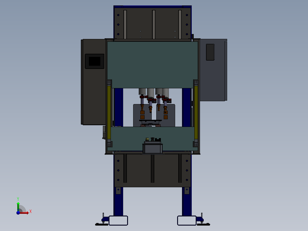 ZDH-HANJ-001 钣金件焊接机前视图