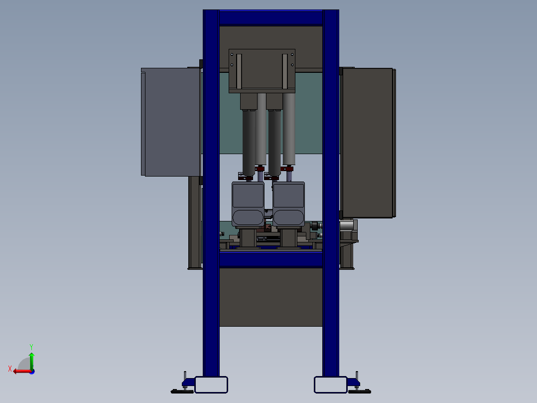 ZDH-HANJ-001 钣金件焊接机后视图