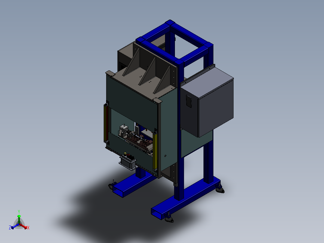 ZDH-HANJ-001 钣金件焊接机正等轴测图
