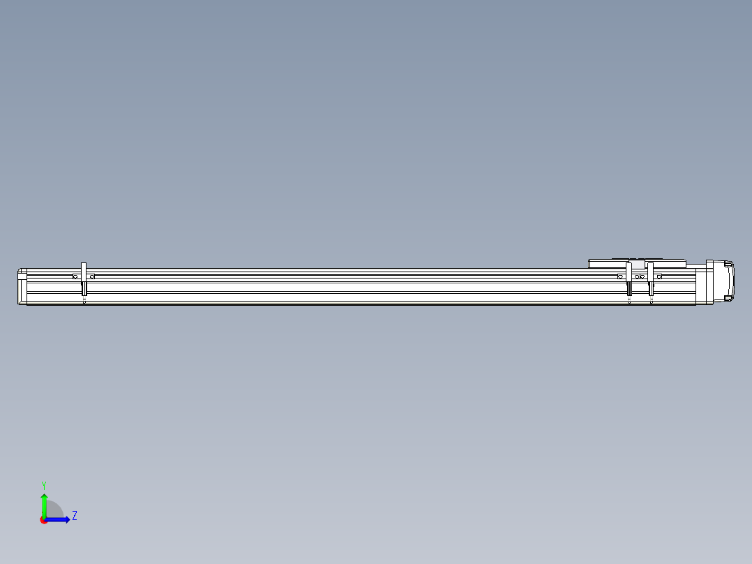 Toyo东佑达直线模组-ETH6M-BL-650-M10B左视图