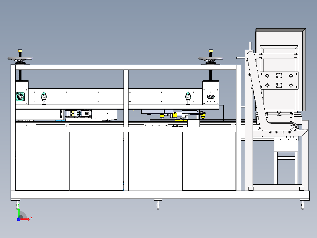 木板自动包装设备设计前视图
