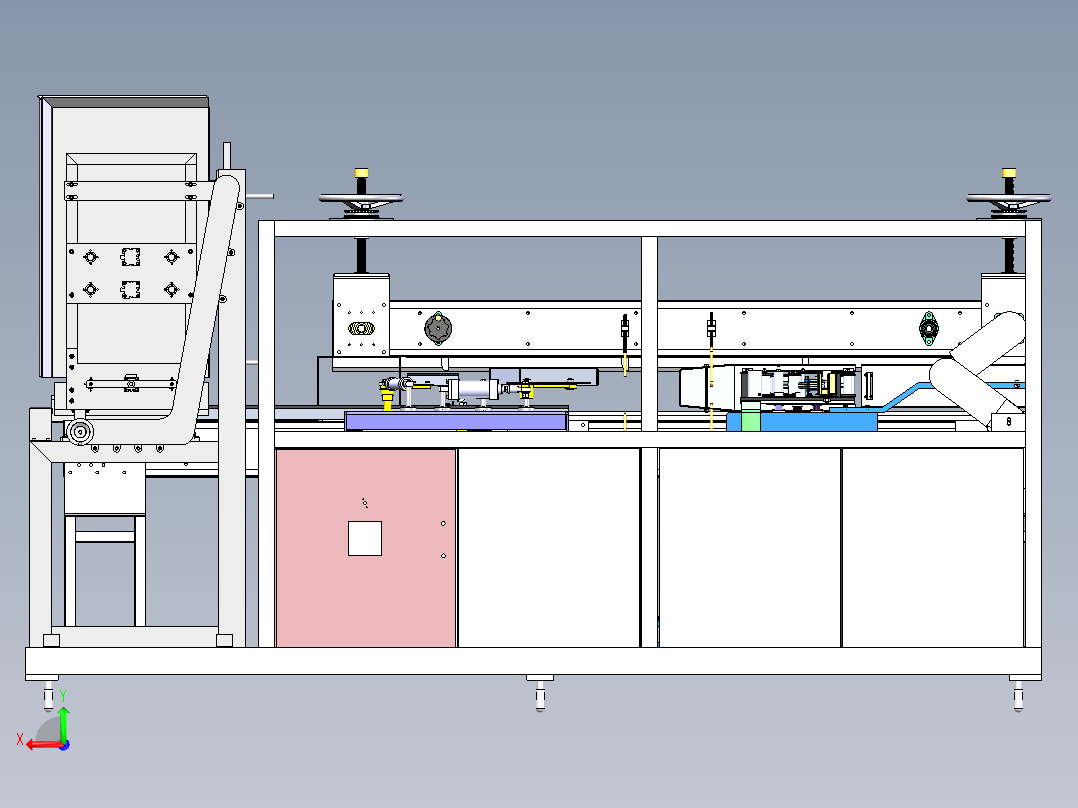 木板自动包装设备设计后视图