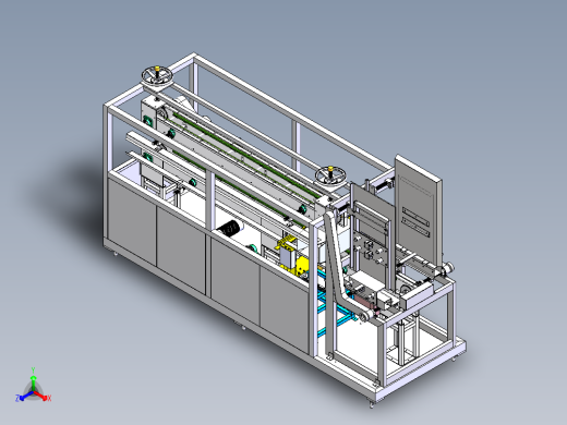 木板自动包装设备设计正等轴测缩略图