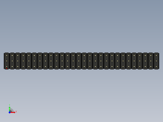 彩色公头100mil（2.54mm）系列-DS1021_black_3x28p_100mil_Type43_rev1.0前视缩略图