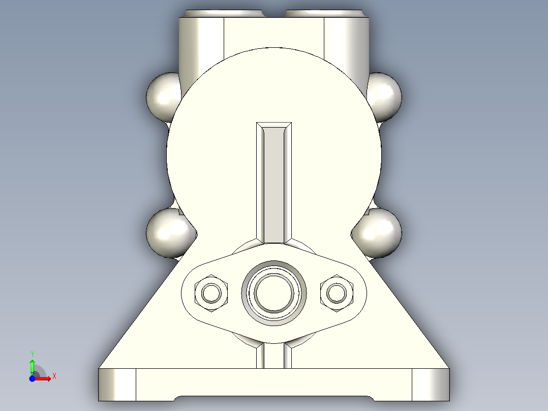 偏心柱塞泵前视图