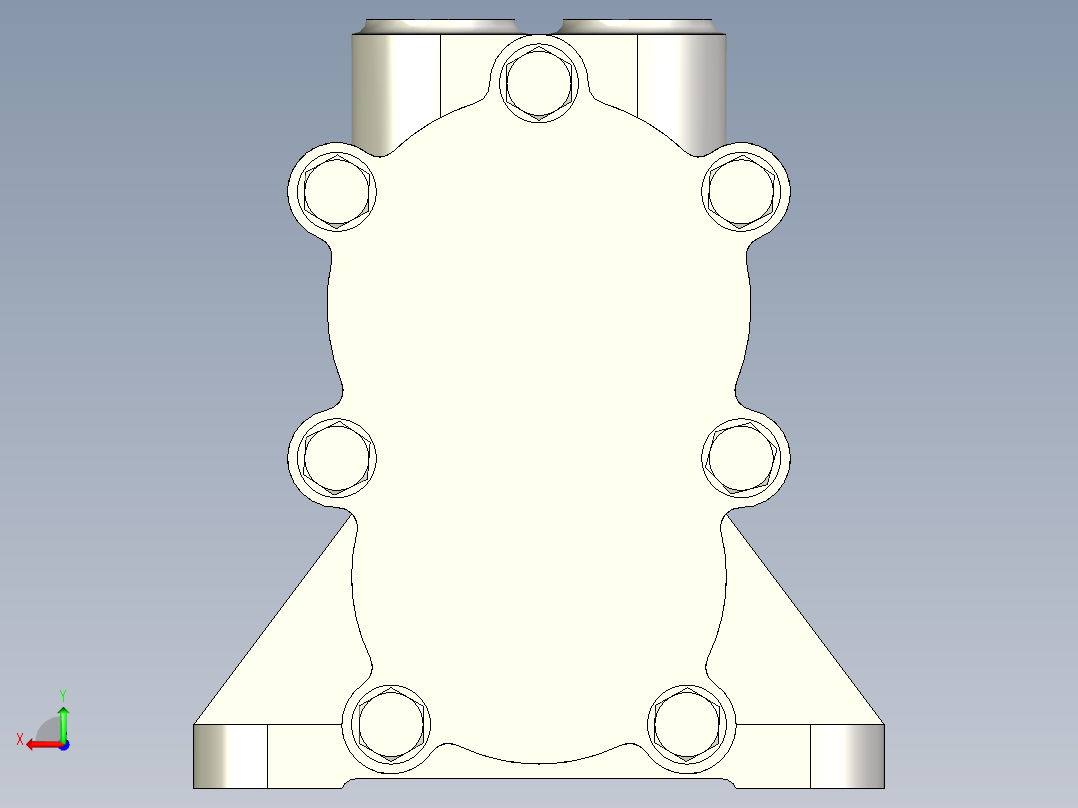 偏心柱塞泵后视图