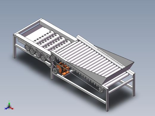 橘子分选机三维SW模型（滚筒分级机）正等轴测缩略图