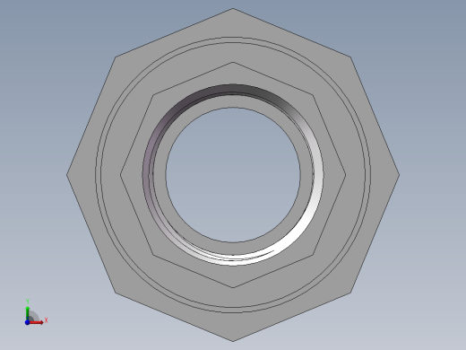 活接-等径内外丝直通 DN20前视缩略图