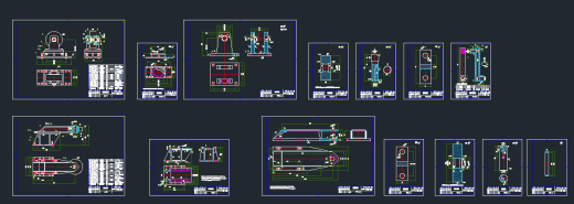 机械结构中的支撑轮和限位轮CAD图纸缩略图